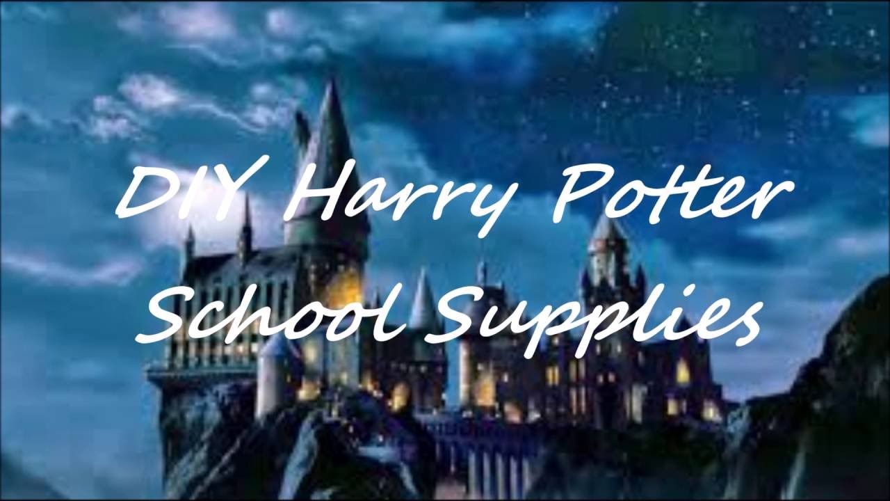 Harry Potter Back to School DIY Supplies - YouTube