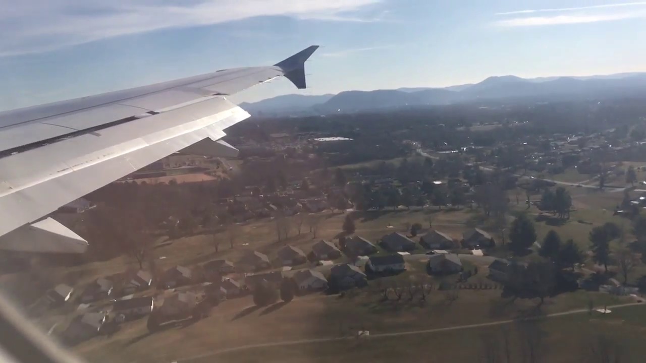 Allegiant A320-200 Landing into Roanoke (ROA)