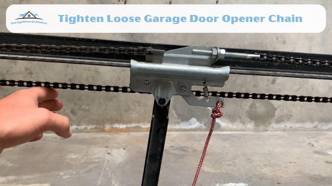Tighten Loose Garage Door Opener Chain YouTube Tighten Loose Garage Door Opener Chain YouTube