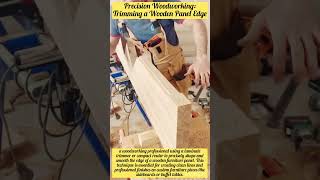 Precision Woodworking: Trimming a Wooden Panel Edge #woodworking