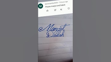 Manjot Daksh write in cursive writing #cursive#writing#beautiful#writing#shorts#clips