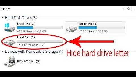 How to hide and show hard disk drive in computer [hindi/urdu]