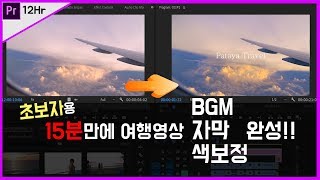 15분만에 여행영상 만들기(프리미어 입문자가 BGM, 자막, 색보정까지) screenshot 4