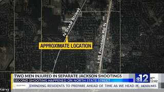 Two men injured in separate Jackson shootings
