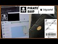 How I print shipping labels, package and ship with Big Cartel Using Pirate Ship