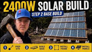 Building the Base for the New Off-Grid Solar Array | Manitoulin Island