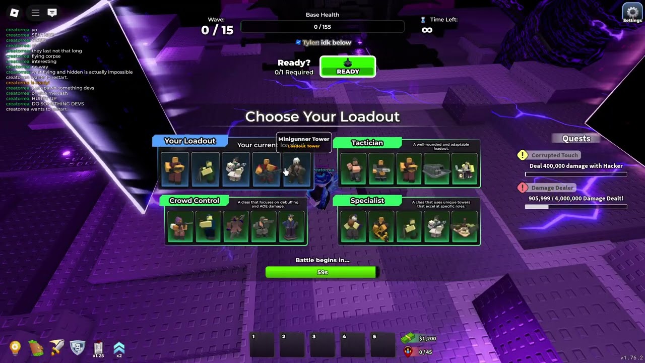 SOLO LORD EXO EVENT TO WAVE 15 | Tower Defense Simulator