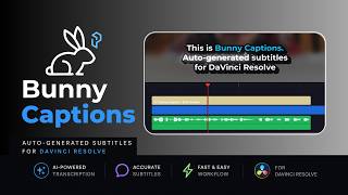 Bunny Captions - Bold Shadow | Auto-Generated Subtitles for DaVinci