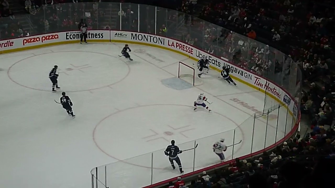Mason Shaw of the Manitoba Moose scores vs. the Laval Rocket 1/17/26
