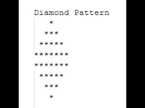 Prob 13: Diamond Pattern