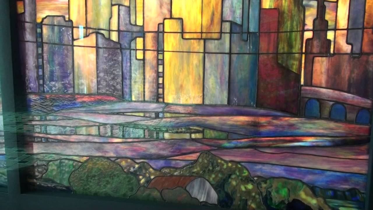 Chicago Skyline 1928, Tiffany Stained Glass Panel At Navy Pier YouTube