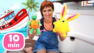 Lucky va al mare! Giochi per i bambini piccoli. Una mamma per Lucky in italiano. Compilation