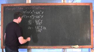 Intro to Solving Separable Differential Equation Calculus 1 AB