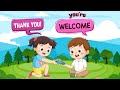 Thank You Song for Kids | Learn Polite Words | Kids Songs | Toddler Learning Video