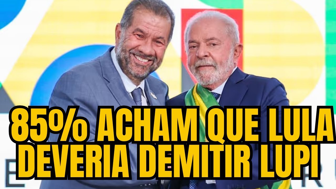 85% acham que Lula deveria demitir Lupi - YouTube
