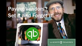 QBO #13: Setting up a Vendor and Paying them for Free in QuickBooks Online