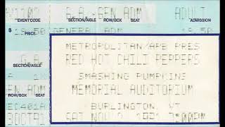 Pearl Jam - Memorial Auditorium, Burlington, VT - 11/02/1991