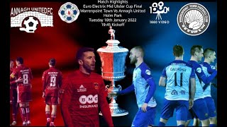 Mid ulster cup final Jan 22 - Annagh United v Warrenpoint Town ...