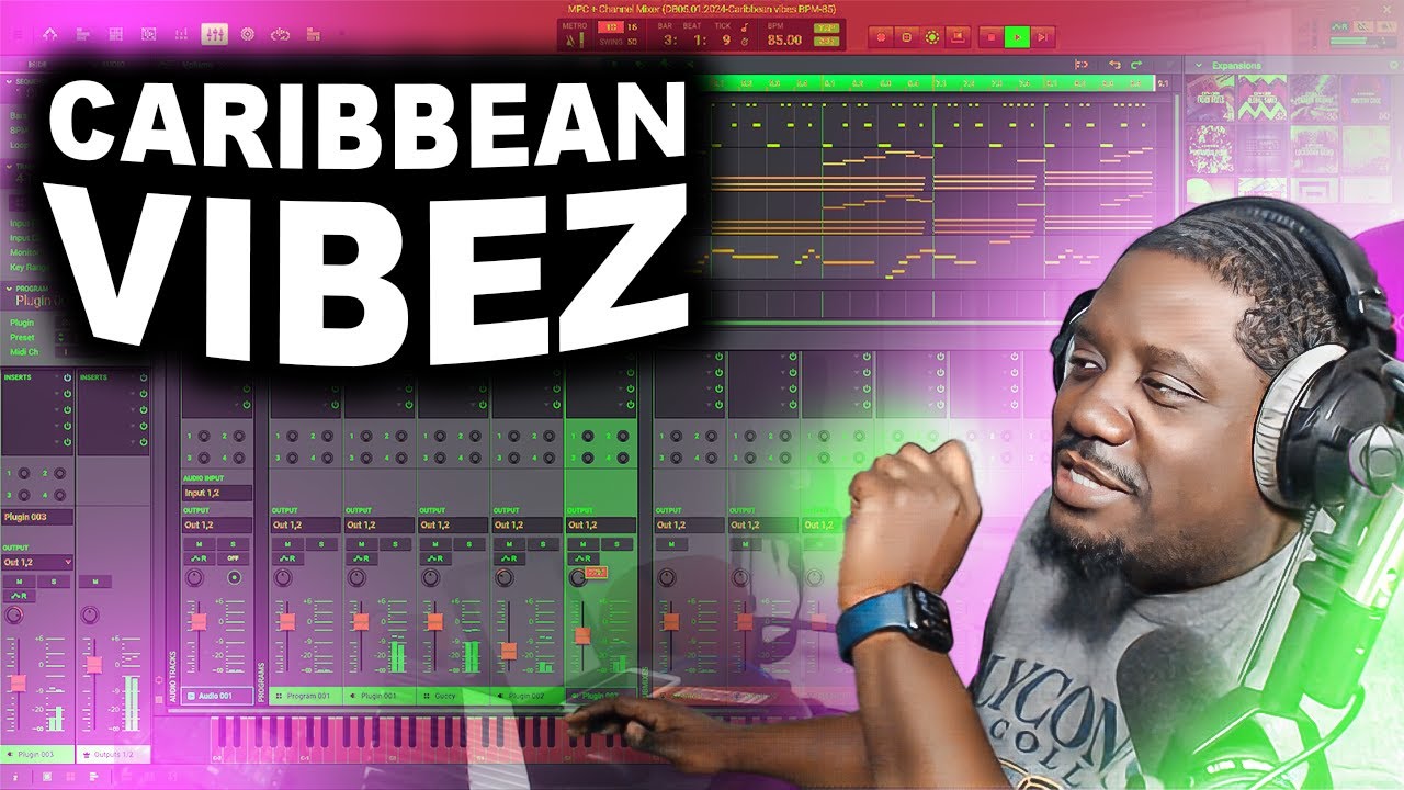 Создание карибского бита с помощью программного обеспечения MPC Beats