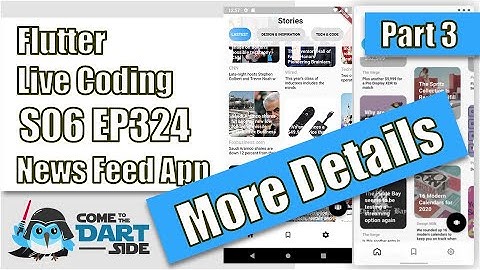 [Flutter] Flutter Live Coding EP324 (News Feed Part 3)