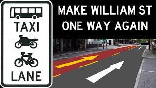 Perth traffic: Make William St One-Way Again with a 24/7 Bus Lane