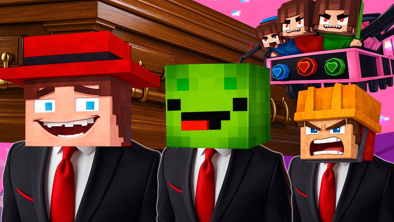 JJ`s Girl Train Eater - Love Story in Maizen Minecraft | Coffin Dance Song (COVER)