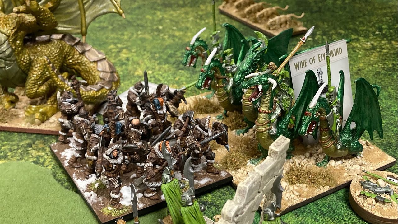 Kings of War Battle Report, Elves versus Northern Alliance.