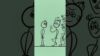 Stick man Magic Trick  #2danimation #stickman #shorts