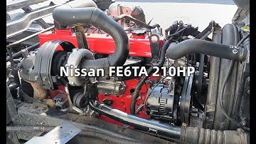 Nissan UD MKB212H FE6-T 6.9-liter 210HP Turbocharged Diesel Engine Start Up