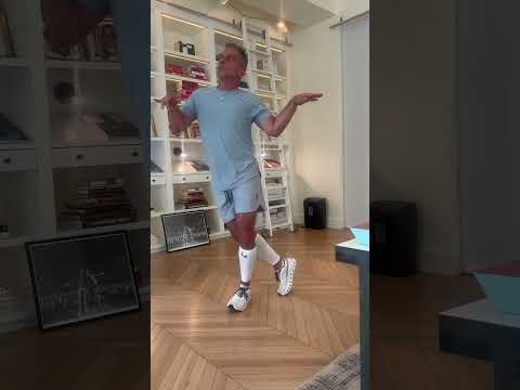 The outfit might be funnier than the dance