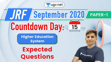 08:00 AM - JRF UGC NET Paper 1 | Higher Education System by Shiv Meena | Expected Questions