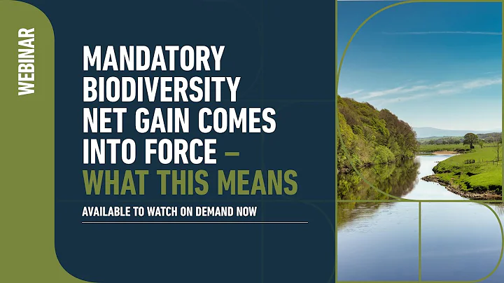 WEBINAR | Mandatory Biodiversity Net Gain comes into force – what this means