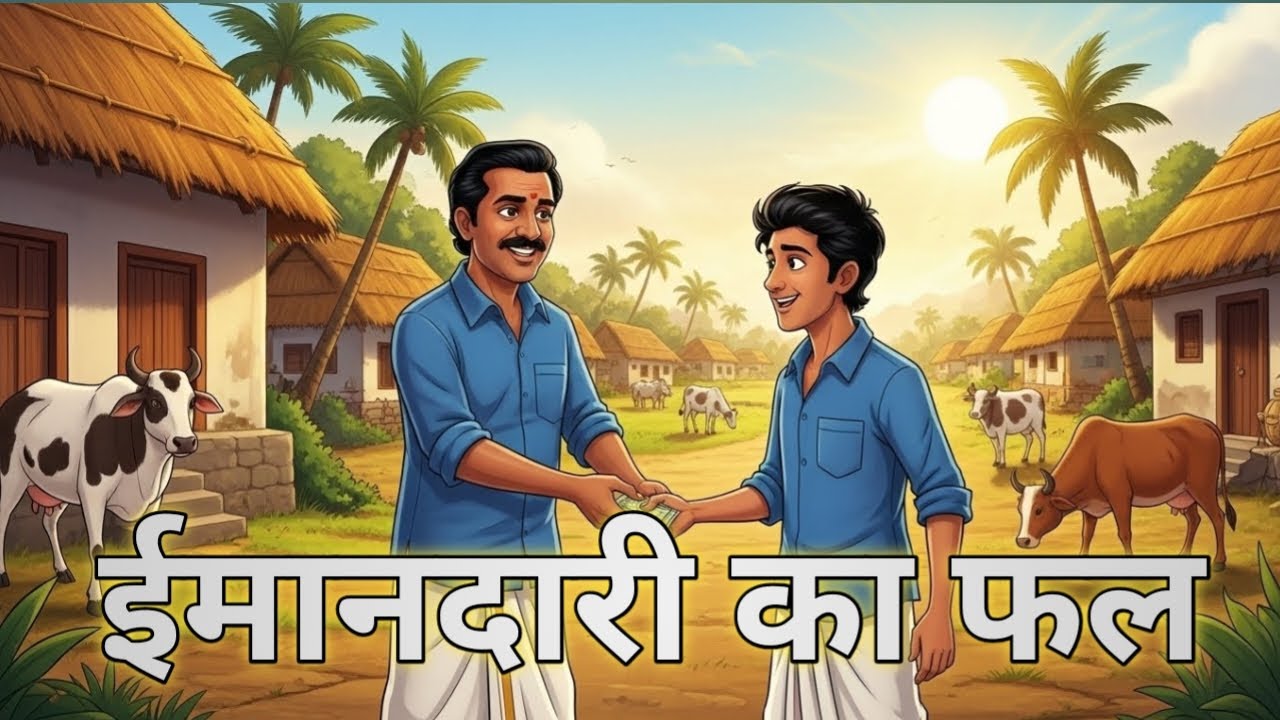 ईमानदारी का फल हिन्दी मोटिवेशनल कहानी। Honesty is the best policy Hindi moral story. ❤️❤️