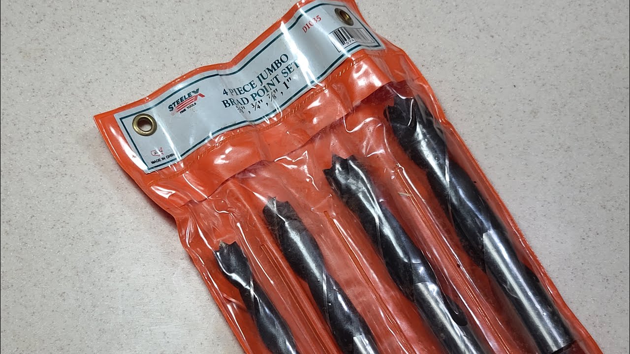 (Terrible) SteeleX Jumbo Brad Point Drill Bits Review YouTube