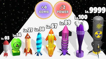 Evolving Bombs - Level Up Bombs Max Level Gameplay (New Update) Bombs Up