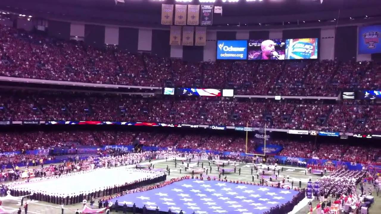 Darius Rucker National Anthem from 2011 Sugar Bowl YouTube