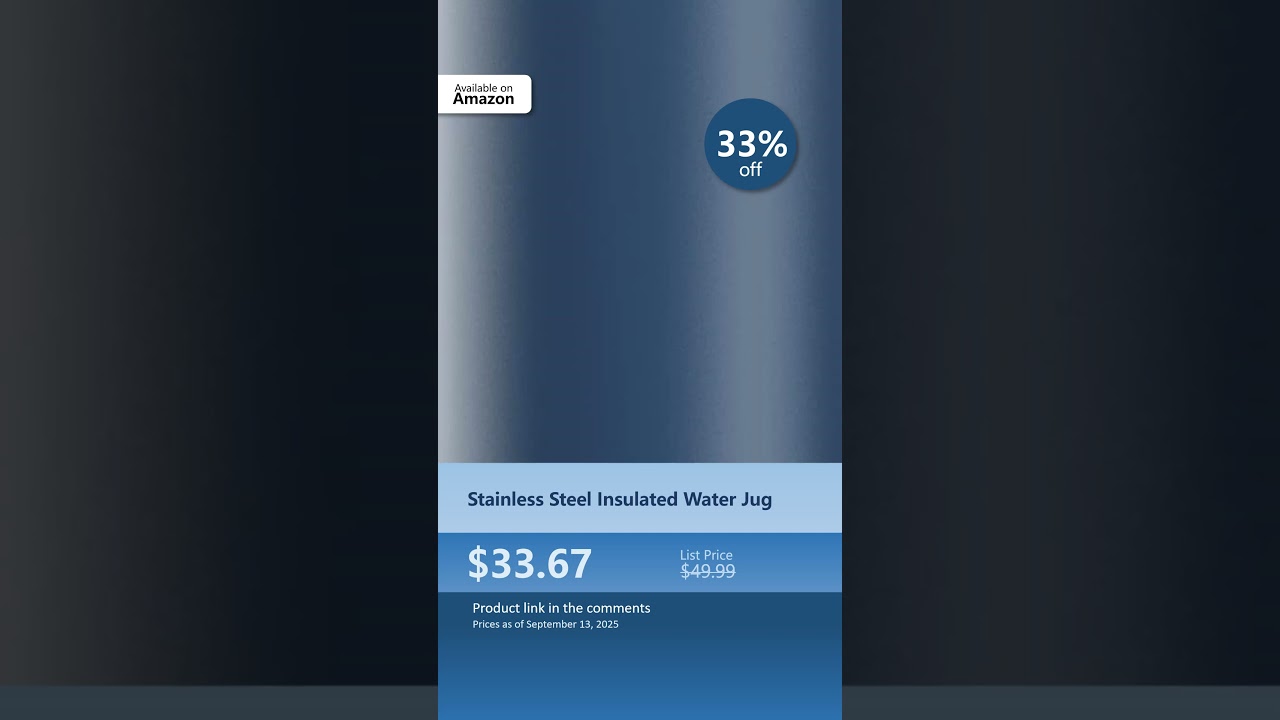 Stainless Steel Insulated Water Jug