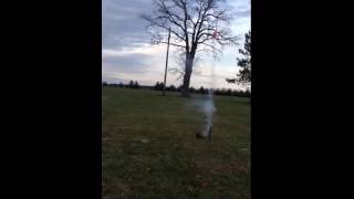 Crashes model rocket shoots parachute