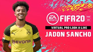 Jadon Sancho FIFA 20 Pro Clubs Look Alike | Virtual Pro Lookalike Tutorial