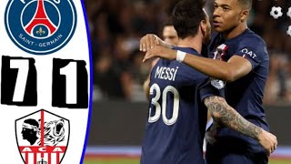 Psg Vs Ajaccio 71 All Goals And Extended Highlights 2023