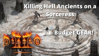 How To Kill Hell Ancients on a Sorceress - Diablo 2 Resurrected / D2R
