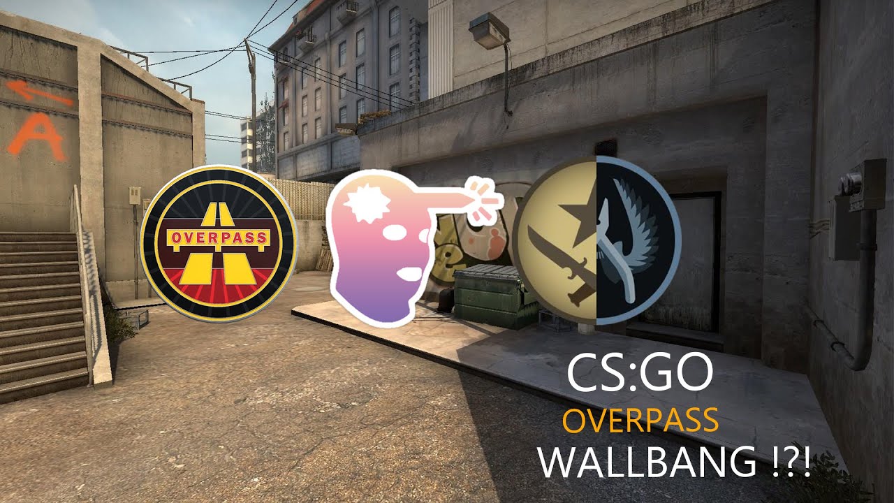 UNLIKELY WALLBANG ON OVERPASS CT TO T !?! CS:GO - YouTube