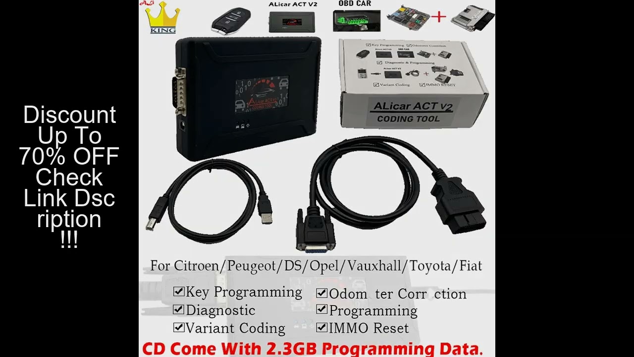 ALicar ACT V2 ECU programming fault codes key variant immo reset citroen peugeot opel toyota ECU key