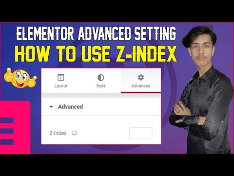 how to use z index in Elementor | Elementor advanced setting tutorial in Urdu/Hindi