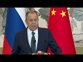 Совместная пресс-конференция С.Лаврова и Ван И по итогам переговоров, Пекин, 9 апреля 2024 года