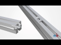 Aluminum profile fastening – easy mounting with anchor