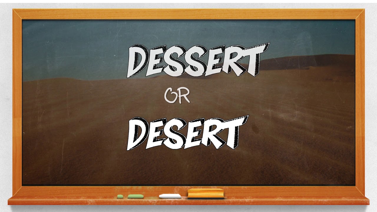 The Homophone Board Desert Dessert YouTube