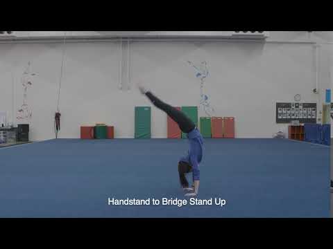 Handstand to bridge stand up