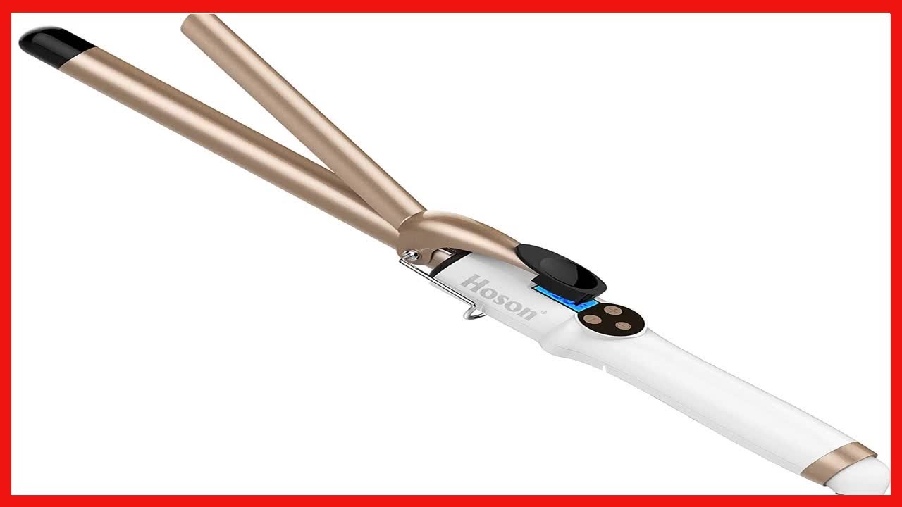 Hoson Gold & White Triple-Barrel Curling Wand Hoson 3/4 Inch Curling Iron for Short Hair, Long Barrel  main image 3