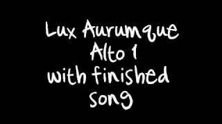 Lux Aurumque Alto1 With Finished Song